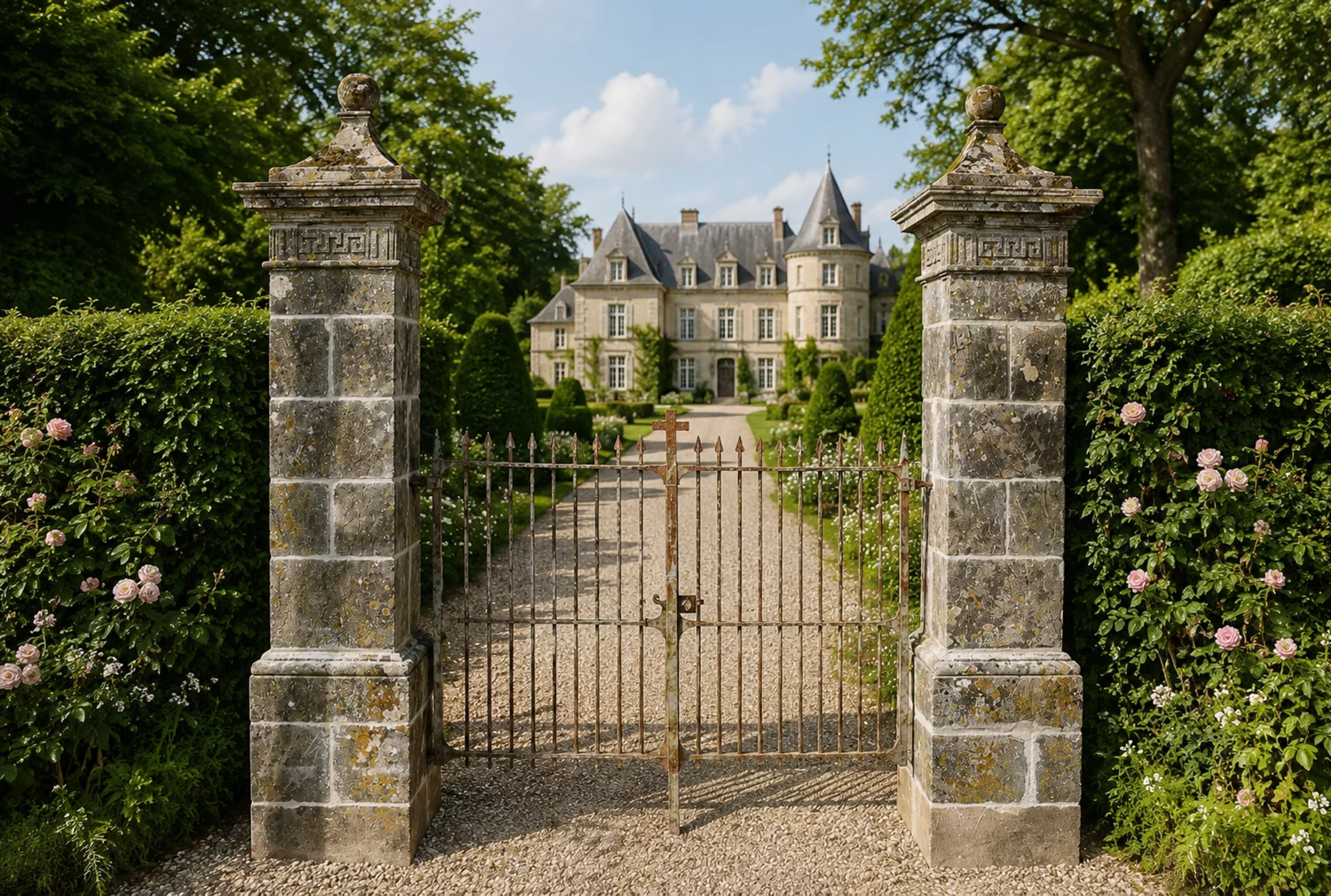 oude franse kasteelpoort