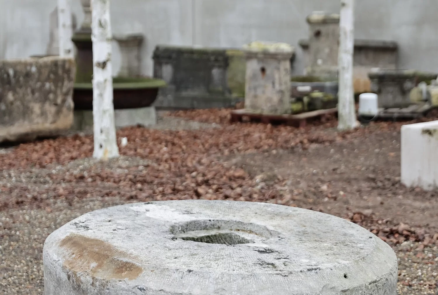 oude Belgisch hardstenen molensteen