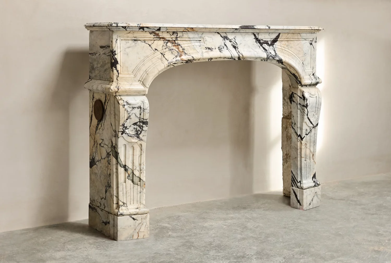 19e eeuwse marmeren open haard