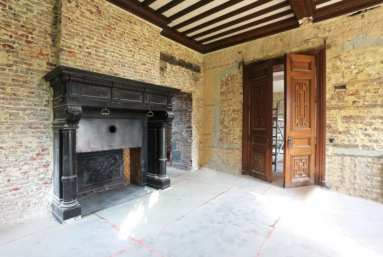 unieke marmeren schouw