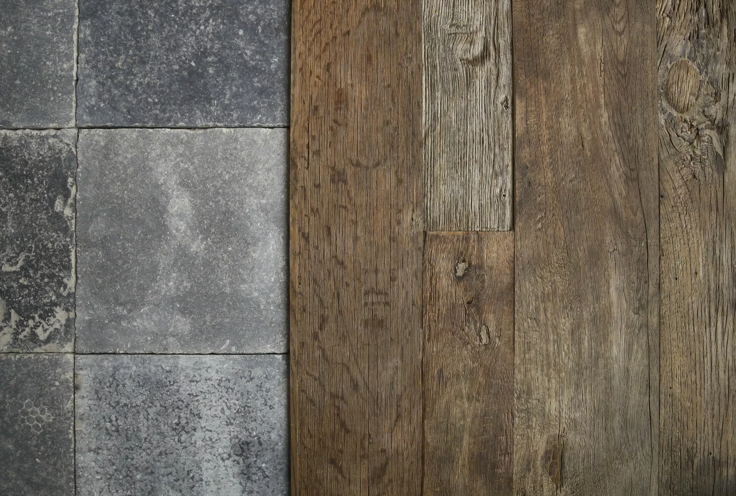eiken planken verouderde vloer