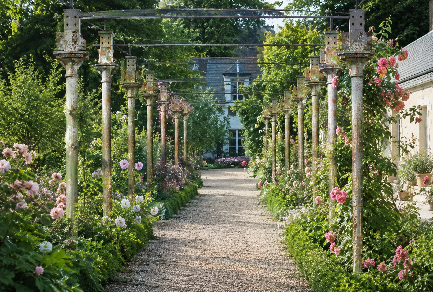 sfeerfoto stalen palen