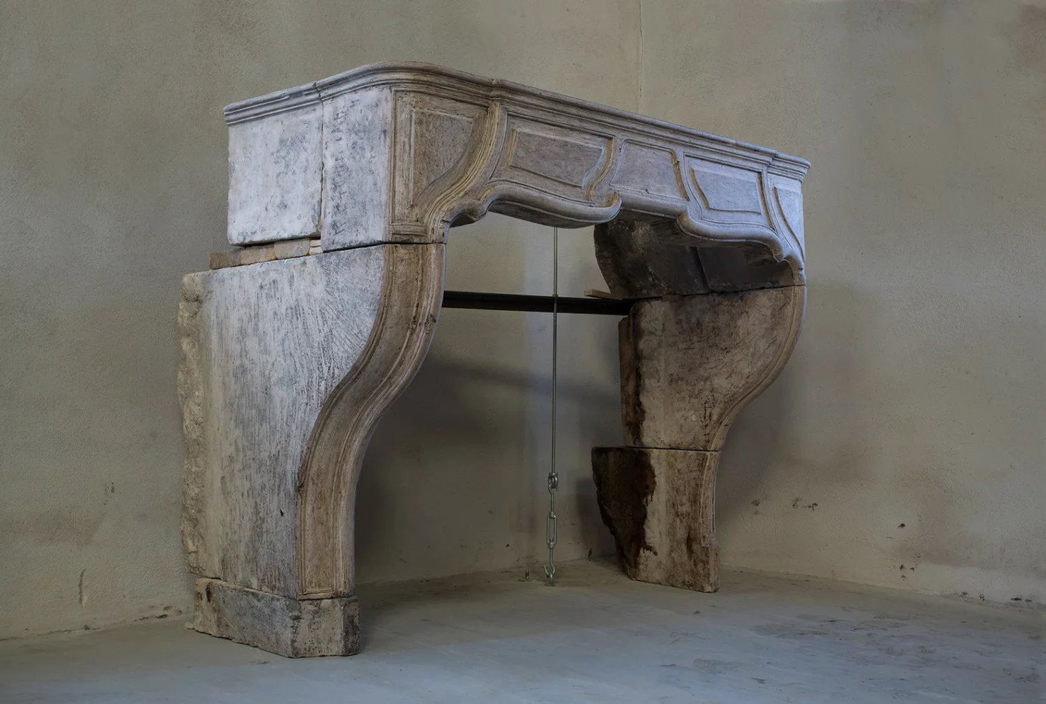 franse kalksteen schouw