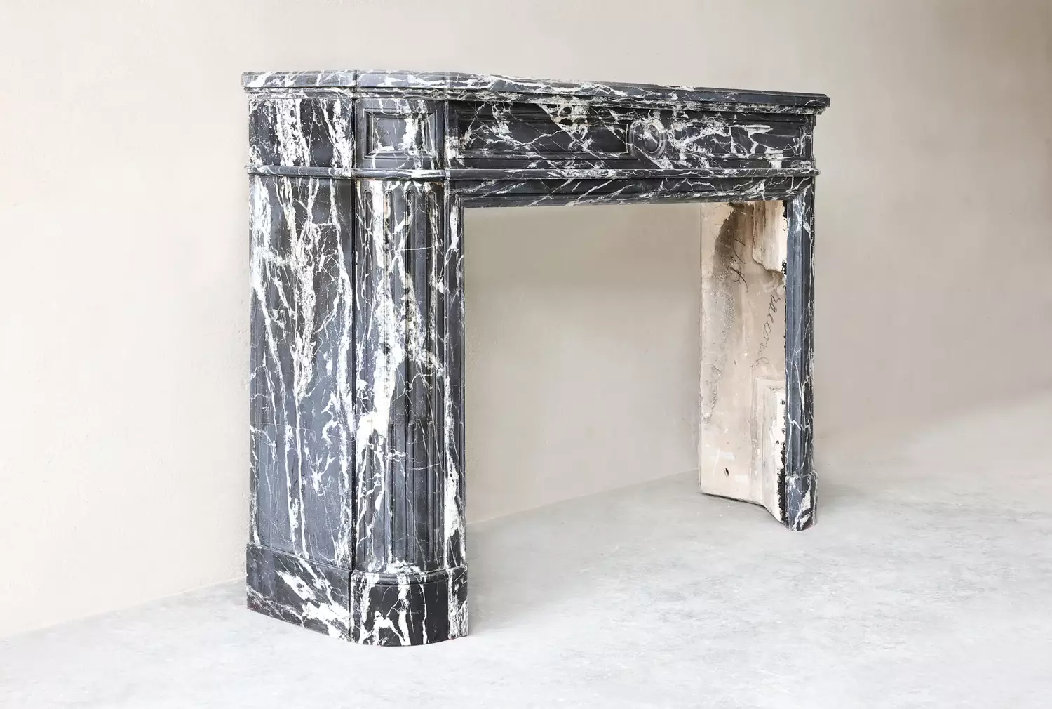 nero marquina marmeren mantel