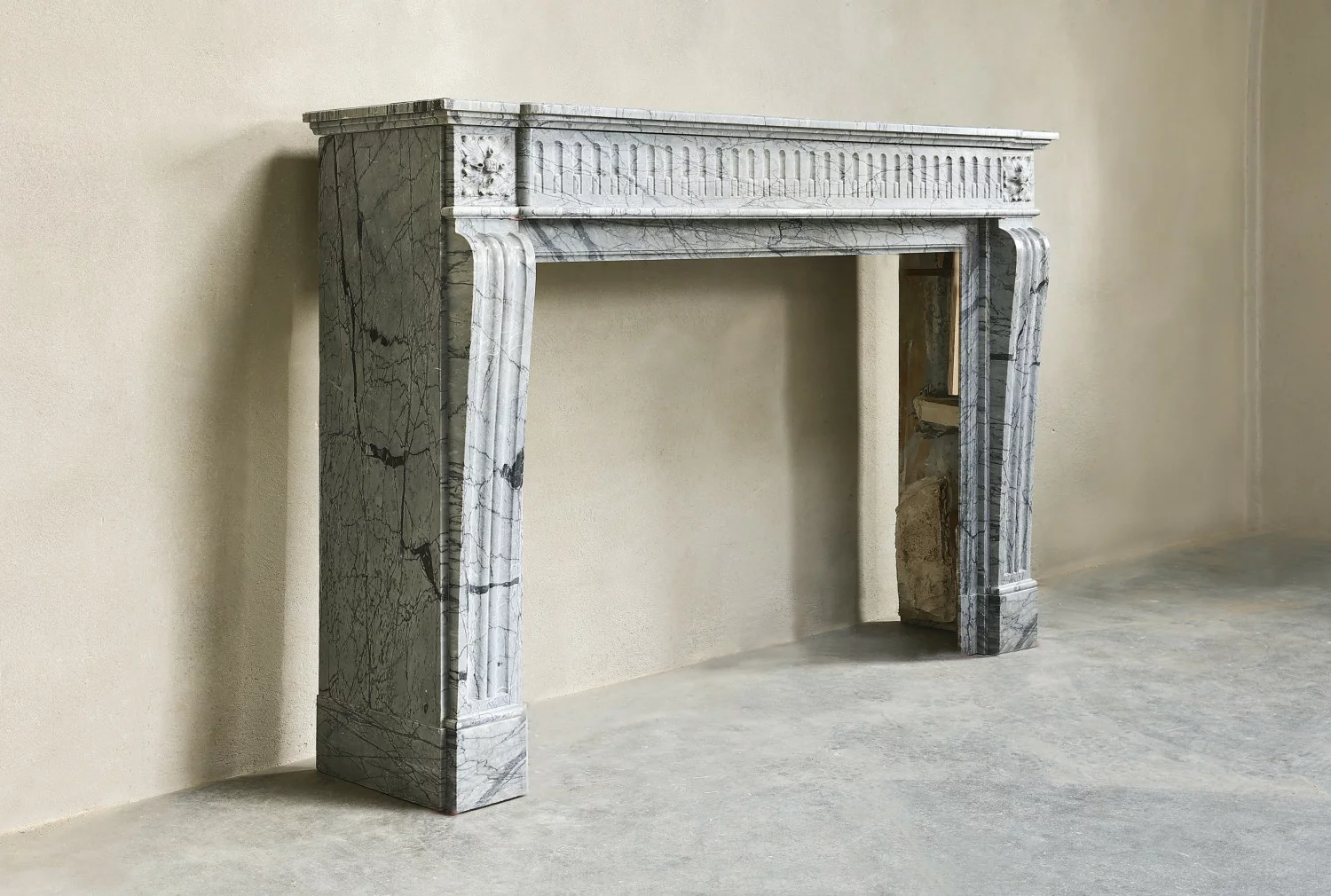 blue fleuri mameren mantel