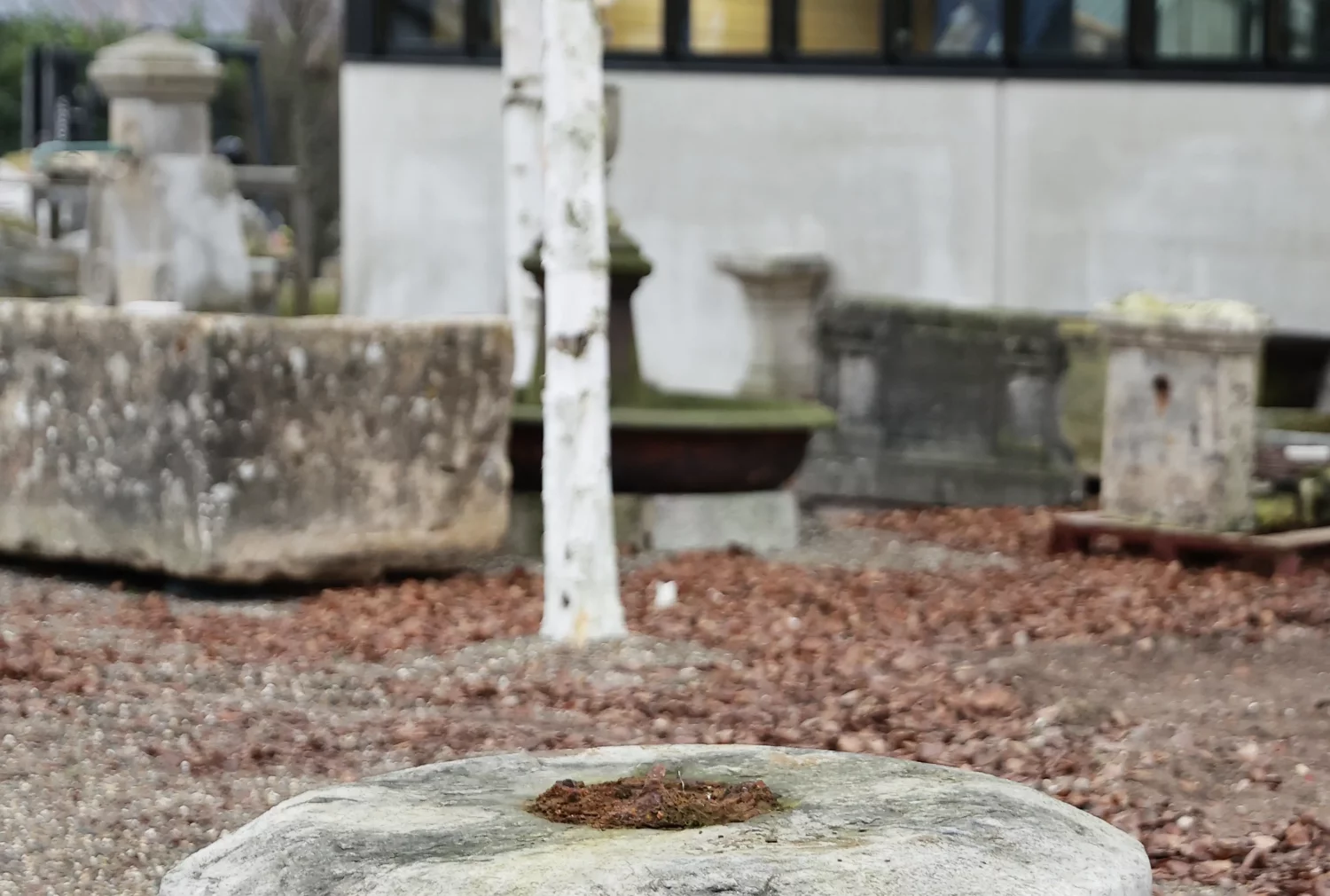 oude molensteen van Belgisch hardsteen