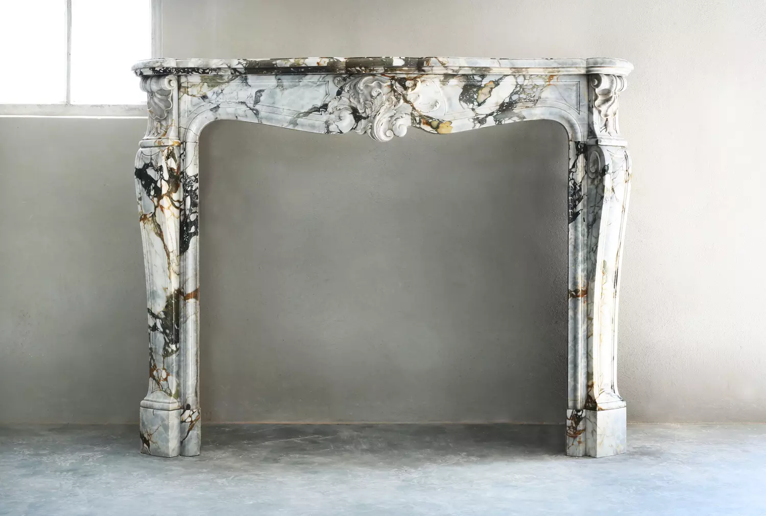 antieke marmeren schouw