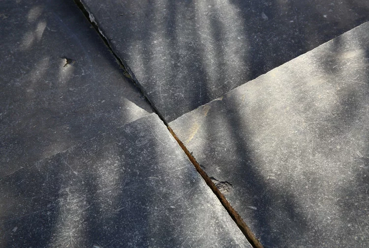 Oude blauwsteen dallen