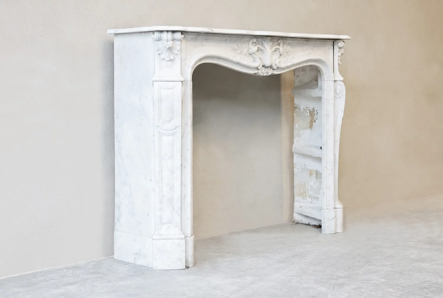 Carrara marmeren schouw